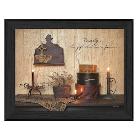 Homeroots Forever Family 2 Black Framed Print Wall Art 404655