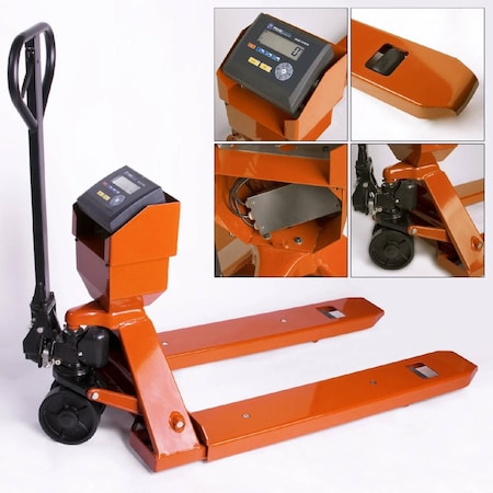 Prime Systems New PS-5000PJ Pallet Truck Pallet Jack Scale with PS-IN103P Indicator PS-5000PJ+103P-Orange