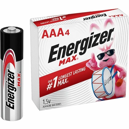 Energizer Max AAA Alkaline Battery 4-Packs, For Digital Camera, Multipurpose, Toy, AAA, 6PK E92