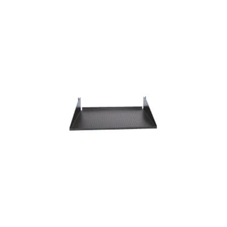 Hubbell Premise Wiring Hubbell MCCCS19 Cantilevered Rack Shelf - 19" Rack Width - Black - Steel - 50 lb Maximum Weight Capacity MCCCS19