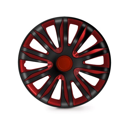 Altertrim 15 in Univ Hubcaps, Snap-On, (Blk & Red Lacq), 4PK CHB-5083-BRB-15