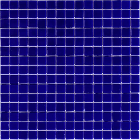 Apollo Tile Dune 12 in. x 12 in. Glossy Royal Blue Glass Mosaic Wall and Floor Tile 20 sq. ft./case, 20PK APLSA88BL510A