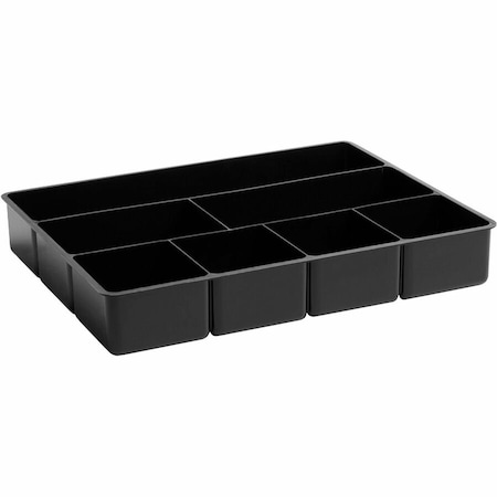 Rubbermaid Commercial Rubbermaid Desk Drawer Director with 7 Compartments Black 11906ROS