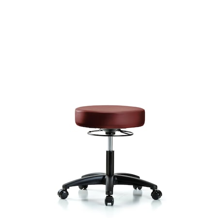 Blue Ridge Ergonomics Vinyl Stool, Desk, Casters, Taupe BR-VDHSO-RG-RC-8815