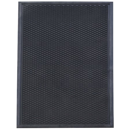 Amerihome 3 x 5 Foot Commercial Slotted Scraper Rubber Mat RMATSS35