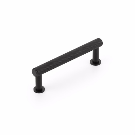 Schaub 3-1/2in Center to Center Pub House Knurled Cabinet Pull Matte Black Finish 5003-MB