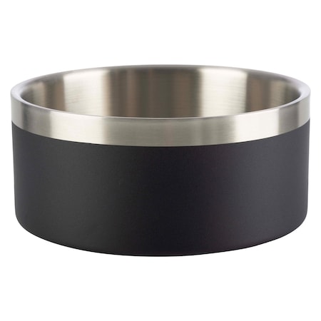 Petmaker Set of 2 Stainless Steel Dog Bowls 64oz Double Wall Insulated Non Slip Metal for Medium-Large Pets PET6427