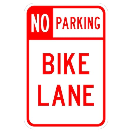 Sign Solutions Usa Parking Sign, 12 in W, Aluminum Sign, White DCS06DWT1218CUS00144