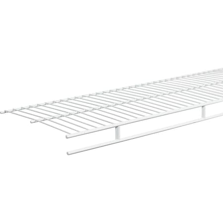 Closetmaid 8 ' W.x12''D. Ventilated Wire Shelf & Rod Wht 107800
