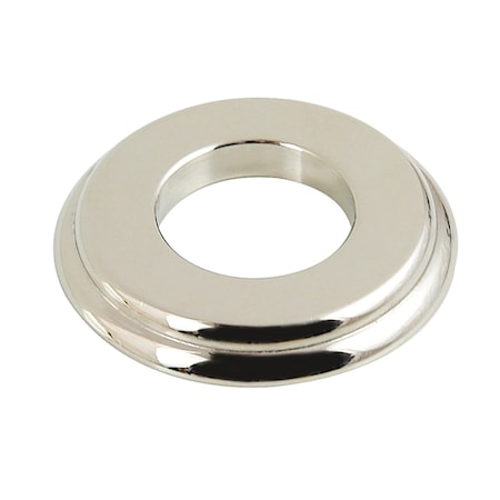 Kingston Brass Round Shower Arm Flange for K173T6, Polished Nickel K173T6F