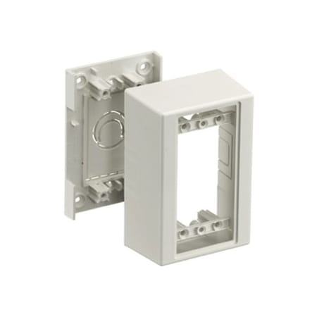Hubbell Wiring Device-Kellems Hubbell 1 Gang Deep Mounting Box - 1-gang - Office White PT12DBA