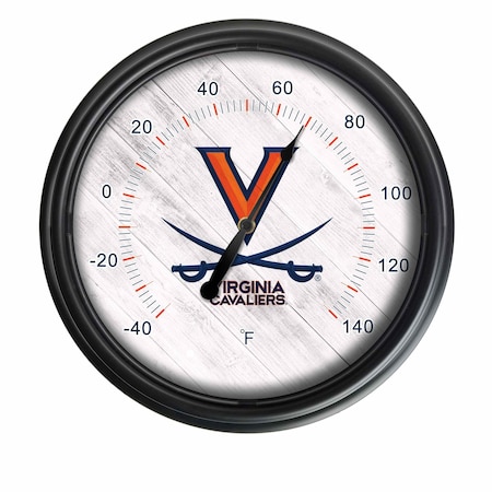 Holland Bar Stool Co University of Virginia Indoor/Outdoor LED Thermometer ODThrm14BK-08Vrgnia