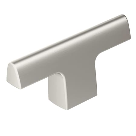 Amerock Riva 2-1/2 in 64 mm Length Satin Nickel Cabinet Knob BP55361G10