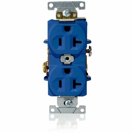 Leviton Dup Rec 20A 125V Self-Gr Blue L5362-BU