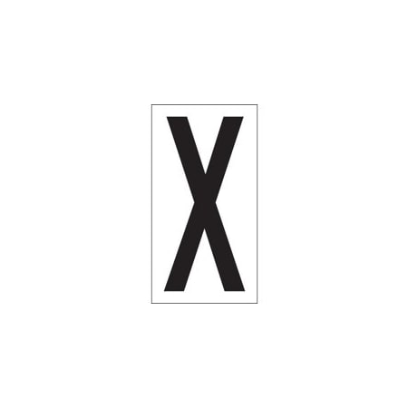Bubblefast 3 1/2'' ''X'' Vinyl Warehouse Letter Labels BFDL9310X