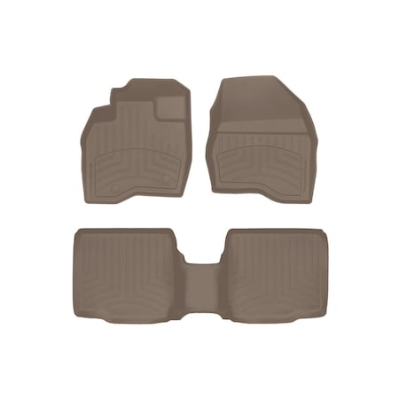 Weathertech Tan, Front and Rear FloorLiner HP 457041IM-453594IM