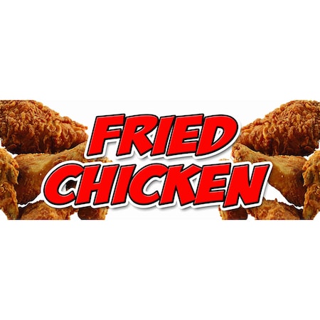 Signmission Fried Chicken, 12 Inch, Decal D-Fried Chicken