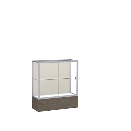Ghent Counter Case Display 36x40x14, Plaque, Satin 2281PB-SN-WV