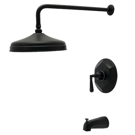 Kingston Brass Single-Handle Tub and Shower Faucet, Trim Only, Matte Black KBX4630HLT