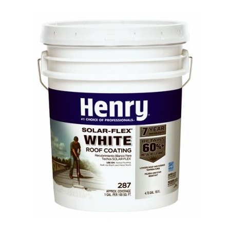Henry 5Gal Wht Roof Coat HE287SF073