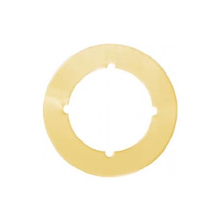 Don-Jo Mfg Scar Plate 2-1/8in Inside Diameter, 3-1/2in Outside Diameter, 1 Piece, 605/US3 Polished Brass SP-135-605