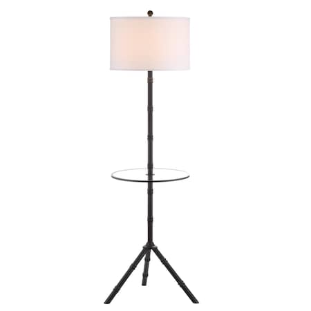 Jonathan Y Hall 62 in. Metal LED End Table Floor Lamp, Bronze JYL2012A