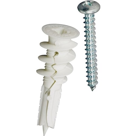 E-Z Ancor E-Z Ancor Screw Anchor, 1-5/16" L, Nylon, 50 lbs Tension Strength 11353A