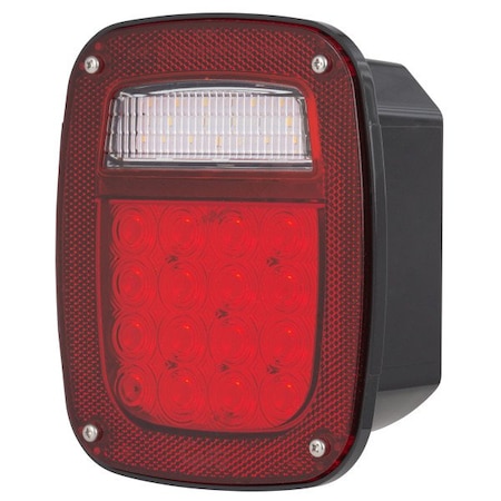 Grote Red Lens Black Housing LED White Bulb Single G5082-5