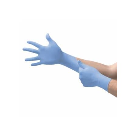 Ansell FreeForm SE Disposable Gloves, Nitrile, Finger -13 mm; Palm -9 mm, Medium, Blue, 100PK 748-FFS-700-M