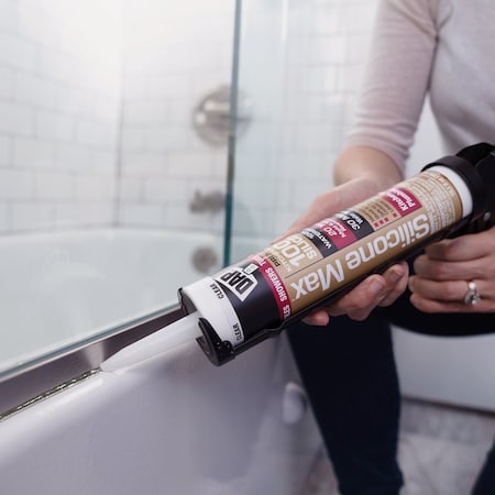 Dap Silicone Max 10 Oz. Almond Premium Kitchen Bath & Plumbing 100% Silicone Sealant 7079808793
