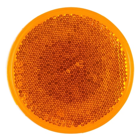 Grote REFLECTOR- 3-YELLOW- ROUND STICK-ON 40063