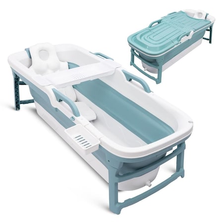 Serenelife 59 in Portable Bathtub for Adults SLSPA5BL