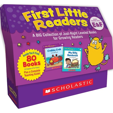 Scholastic First Little Readers Book Set with Teaching Guide, Level E & F, 80 ct 1338256564