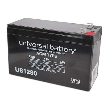 Upg Sealed Lead-Acid Battery, 12V, Lead Acid Chemistry UB1280F1