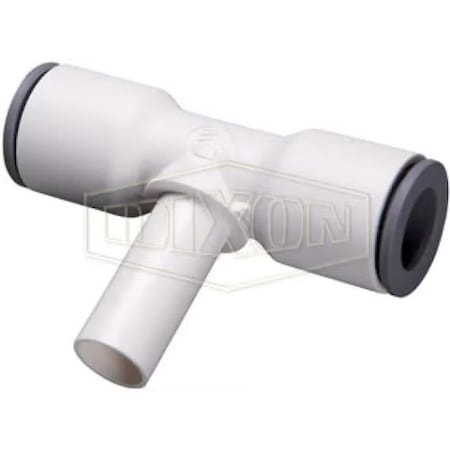 Dixon LIQUIfit Plug-In Tee, 3/8 in Nominal, Tube x Plug-In End Style, Nylon, Domestic 63886000WP2