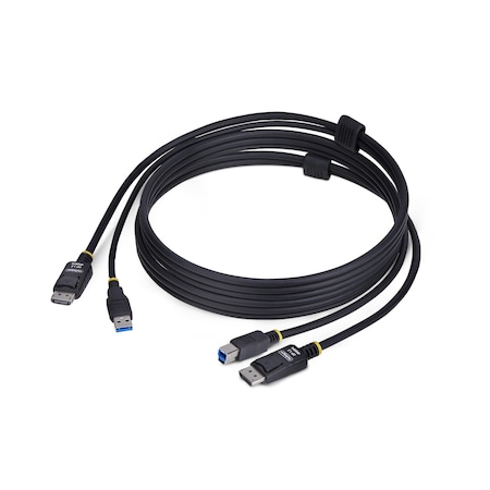 Startech.Com 6FT (1.8M) DISPLAYPORT AND USB 5GBPS KVM CABLE, 4K 60HZ, DP 1.2 AND USB COMBO CA DU1226-KVM-CABLE