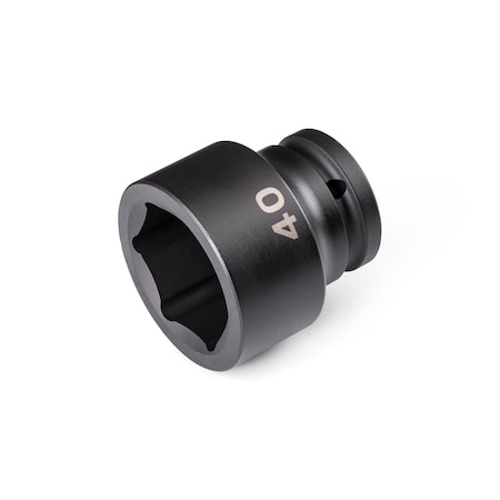 Tekton 3/4 Inch Drive x 40 mm 6-Point Impact Socket SID32140