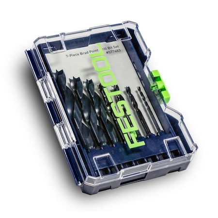 Festool Brad Point Drill Bit Set BKS D 1/8''-1/2'' CE/W/7, 7PK 577483