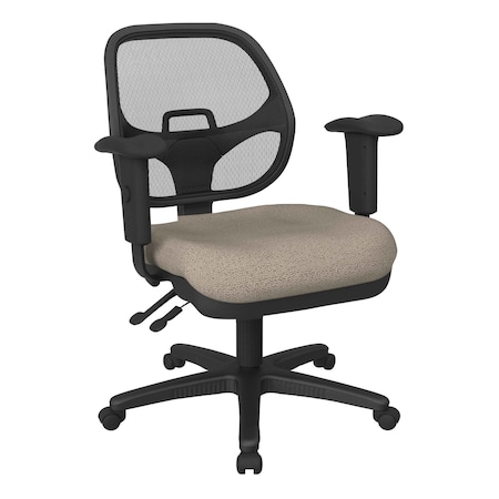 Office Star Products Ergonomic Task Chair with ProGrid Back, Twilight Cotton 29024-K008