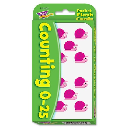 Trend Enterprises Counting 0-25 Pocket Flash Cards T23002