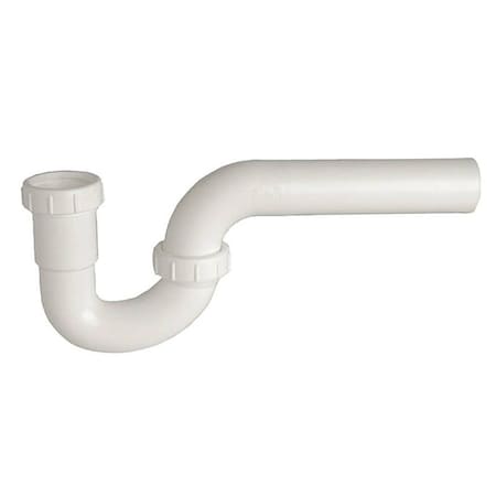 Danco P-Trap, 1-1/2 in, Slip, Plastic, White 94003