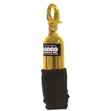 Aarco Form-A-Line Ropes, Black, Hardware Brass, 6' Tr-6