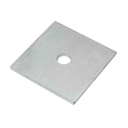 Zoro Select Square Washer, Fits Bolt Size 5/8 in , Steel Plain Finish Z8892-A