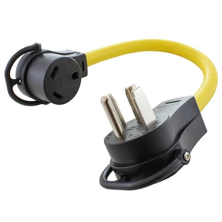 Ac Works 1.5FT 14-30P 30A 4-Prong Dryer Plug to 30A RV Adapter RV1430TT-018