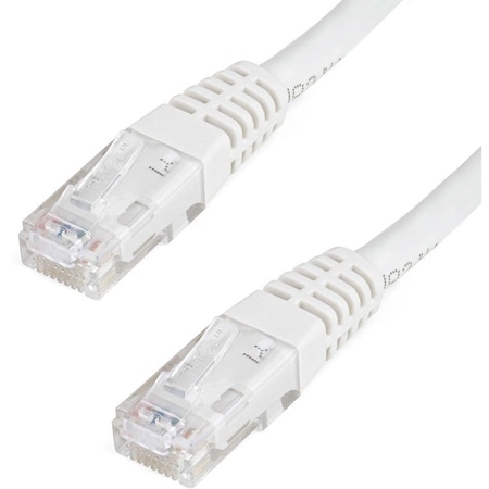 Startech.Com 7ft CAT6 Ethernet Cable White Cat 6 PoE C6PATCH7WH
