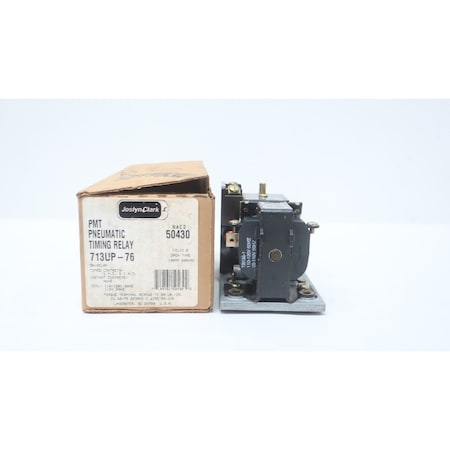 Joslyn Clark PMT PNEUMATIC TIMING RELAY 110-120V-AC 713UP-76