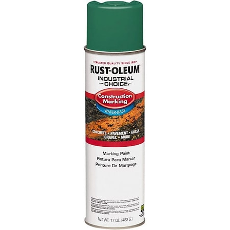 Rust-Oleum M1400 System Construction Marking Paint, Safety Green, 17 oz 314062