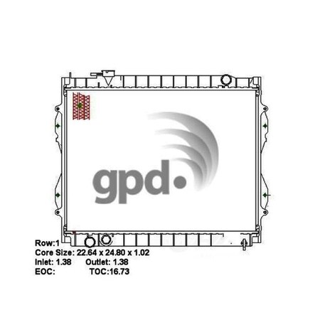 Global Parts Distributors Radiator 1774C