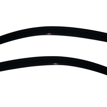 Ventshade Rainguards, Aerodynamic Design, Tape-On, Smoke, Acrylic, Set Of 2 92385