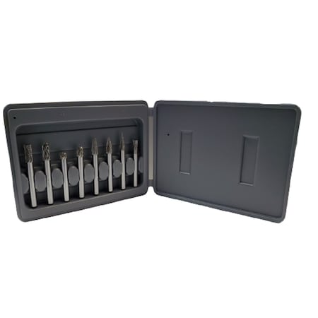 Drill America 8 Piece Set Carbide Bur Set (SA1, SC1, SD1, SE1, SF1, SG1, SM2 and SN1) DUL4SET